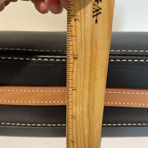 Vintage Dooney & Bourke Shoulder Bag Handbag Purse Black Brown Adjustable EUC - Picture 10 of 14